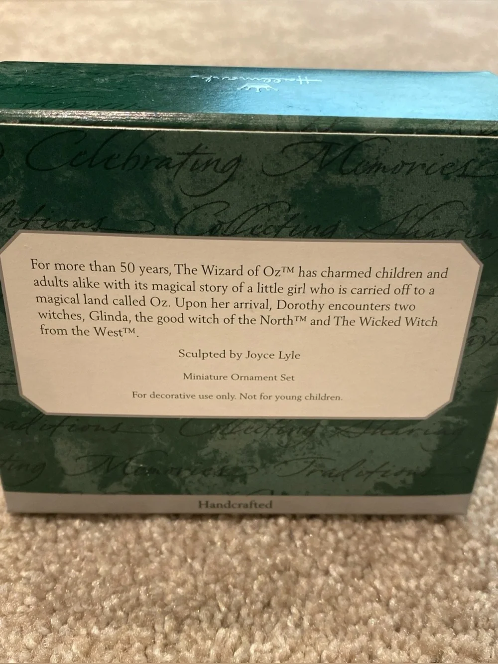 Hallmark Keepsake Ornament Wizard Of Oz Glinda & The Good Wicked Witch 1997